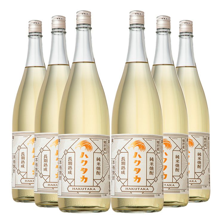 白鷹 長期熟成 樽貯蔵 純米焼酎ハクタカ 1800ml 6本