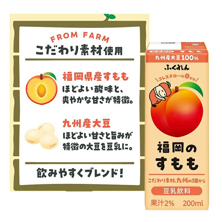 選べるセット ふくれん 豆乳 2種 200ml 48本