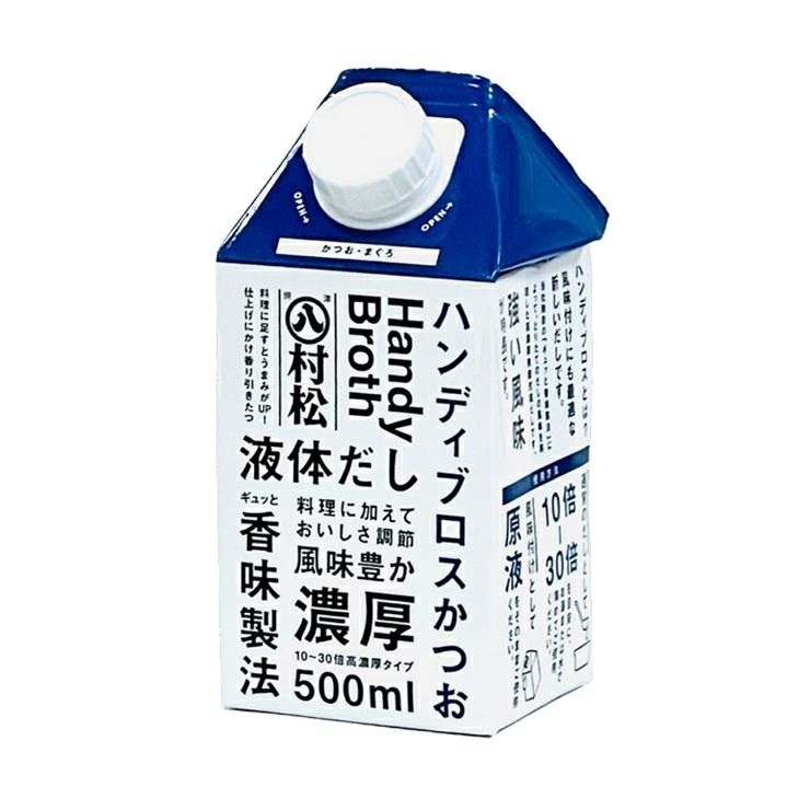 マルハチ ハンディブロス かつお 液体だし 500ml 12本