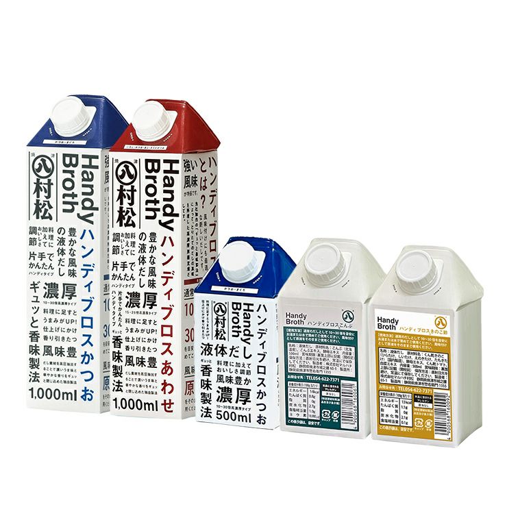 マルハチ ハンディブロス かつお 液体だし 500ml 12本