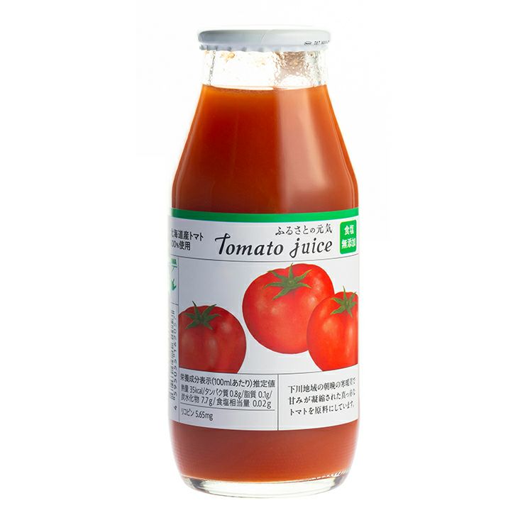 トマトジュース ふるさとの元気 食塩無添加 180ml