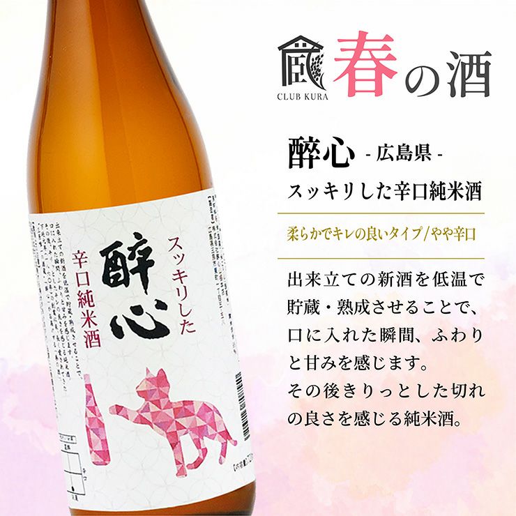 倶楽部蔵 春を彩る純米酒 2026 720ml 6本